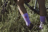 Čarape FORCE IN HEART duže, ljubičaste L-XL/42-46