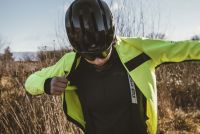Jakna FORCE FROST softshell zimska, fluo-crna S