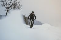 Zimske WINDSTOPER  biciklističke FORCE Z70 sa uloškom, crna XS