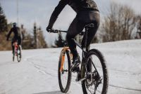 Zimske WINDSTOPER biciklističke FORCE BRIGHT bez uloška, crna XXL