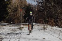 Zimske WINDSTOPER biciklističke FORCE BRIGHT bez uloška, crna XS