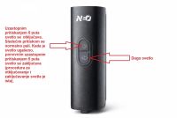 *Prednje svetlo SNOP 1200,crna,USB