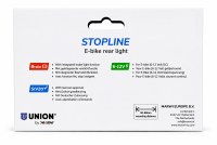 ZADNJE SVETLO UNION® ZA E-BIKE Stopline, na kartici