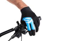 Rukavice FORCE MTB POWER, crno-plave XS