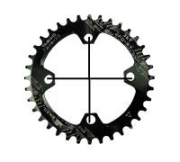 ALU ZUPČANIK 36 ZUBA CNC; Crna boja, 96BCD