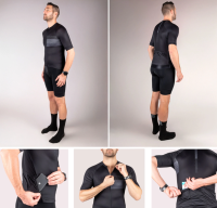 Dres FORCE SWAY kratki rukav, crna, XXL