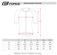 Dres FORCE SWAY kratki rukav, fluo, 4XL
