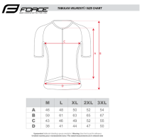 Dres FORCE SCRIPT kratki rukav, bordo, XL