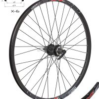 *CROSSER zadnji točak X6, dupli zid 27,5" JYD762, kaseta, alu - za disk 6B, crna