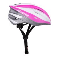 Kaciga FORCE TERY, bela-roze L - XL