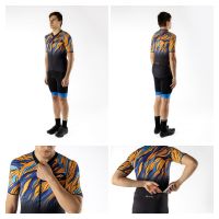 Dres FORCE LIFE kratki rukav, crna-plava-narandžasta L