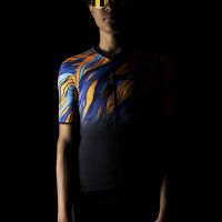 Dres FORCE LIFE kratki rukav, crna-plava-narandžasta L