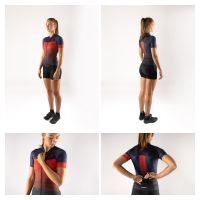 Dres FORCE ASCENT UNI kratki rukav, plava-crvena L