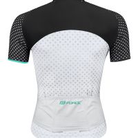 Dres FORCE POINTS  kratki rukav, crno-bela-tirkizna M