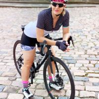 Dres FORCE POINTS  kratki rukav, crno-bela-tirkizna M