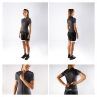 Dres FORCE POINTS  kratki rukav, crna-roze XS