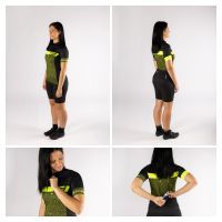 Dres FORCE SPRAY  kratki rukav, army-fluo XL