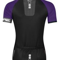 Dres FORCE SQUARE  kratki rukav, crna-ljubičasta M