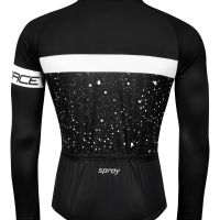 Prolećni dres FORCE SPRAY dugi rukav, crna-bela S
