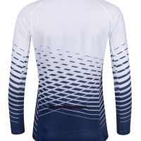 Dres FORCE MTB ANGLE dugi rukav, bela-plava XL