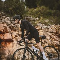 Zimske WINDSTOPER biciklističke FORCE BRIGHT TERMO sa uloškom, crna M