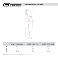 Zimske biciklističke FORCE REFLEX LINE KID sa uloškom,crna 141-153 cm