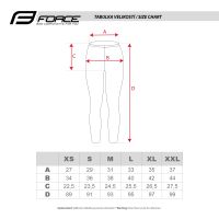 Helanke FORCE SIMPLE, plavo-siva S