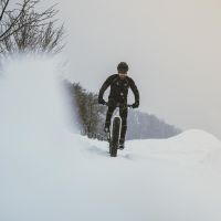 Zimske WINDSTOPER  biciklističke FORCE Z70 sa uloškom, crna XS