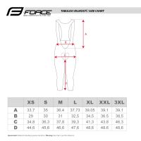Biciklističke 3/4 FORCE STORY sa uloškom, crna M