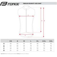 Prsluk FORCE VISION, windstopper, crni, M