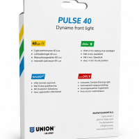PREDNJE SVETLO UNION® dinamo Pulse 40, na kartici