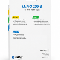 PREDNJE SVETLO UNION® ZA E-BIKE Lumo 100-E, na kartici