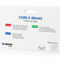 ZADNJE SVETLO UNION® ZA E-BIKE Core E-brake, na kartici