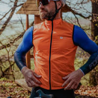 Prsluk FORCE WINDPRO, windstopper, narandžasta L