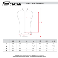 Prsluk FORCE WINDPRO, windstopper, narandžasta L