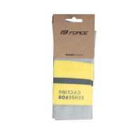 Čarape FORCE STRIPE duže, sive S-M/36-41