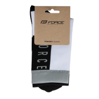 Čarape FORCE SLANTED, crno-bele S-M/36-41