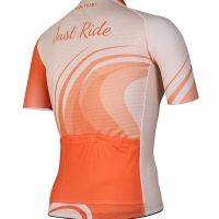 Dečiji biciklistički dres katkog rukava PRO ORANGE - JUST RIDE,8godina