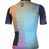 Dečiji biciklistički dres katkog rukava PRO Multicolore - POZZA KIDS,6godina