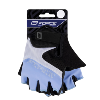 Rukavice FORCE RAB 2 gel KID, crno-plavo-belo, M