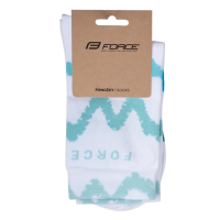 Čarape FORCE ENDURE, belo-plave L-XL / 43 -47