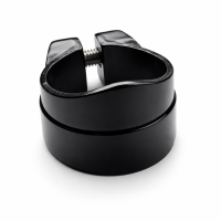 Aluminijumska šelna sedišta (AL6061-T6)  31,8 mm crna, sa prstenom