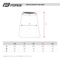 BICIKLISTIČKA SUKNJA FORCE DAISY sa uloškom - L