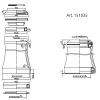TAPER ŠOLJA ZA VILJUŠKU INTEGRISANA FORCE 1 1/8''-1 1/2'' 36°