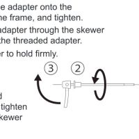 ADAPTER MINOURA ZA OSOVINU 12x1.5 , za tranažere