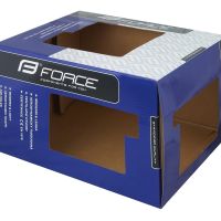 Kaciga FORCE HAWK, crna-fluo L - XL