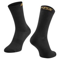 Čarape FORCE ELEGANT duge, crno-zlatne S-M / 36-41