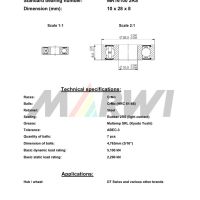 LEŽAJ NABLE CB-066 MR16100 10x28x8