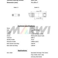 LEŽAJ SUSPENZIJE I NABLE CB-085 6902 15x28x7(Specialized, Bontrager, FSA, Easton, Hope, Goldtec, Stan’s, Zipp)