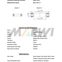 LEŽAJ SUSPENZIJE I NABLE CB-132 6804 20x32x7(Giant, Novatec, FSA, Easton, Stan’s, Hope, Goldtec, Industry9,Lapierre, Santacruz, Transition,